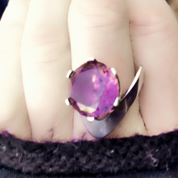 W❤️W! Mid-Century Modern Aventurine Sterling Ring
